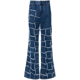 Andersson Bell `New Patchwork` Wide Leg Jeans