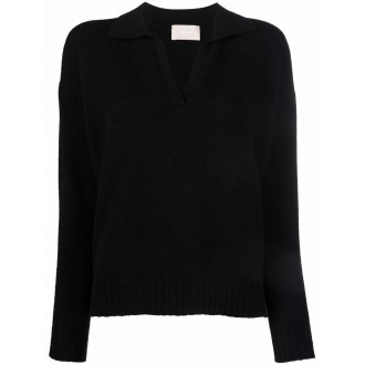 Drumohr Long Sleeve No Buttons Polo-Neck Sweater