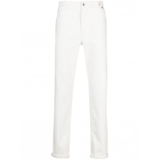 Brunello Cucinelli Garment-Dyed Comfort Lightweight 5-Pocket Jeans