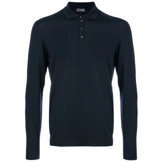 Drumohr Long Sleeve Polo Shirt
