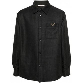 Valentino Garavani `V Detail` Shirt Jacket