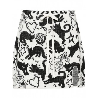 Twin Set `Cats` Mini Skirt