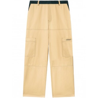 Off White `Stitch Cotgab` Straight Cargo Pants