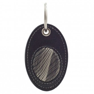 Braided Leather Keyring