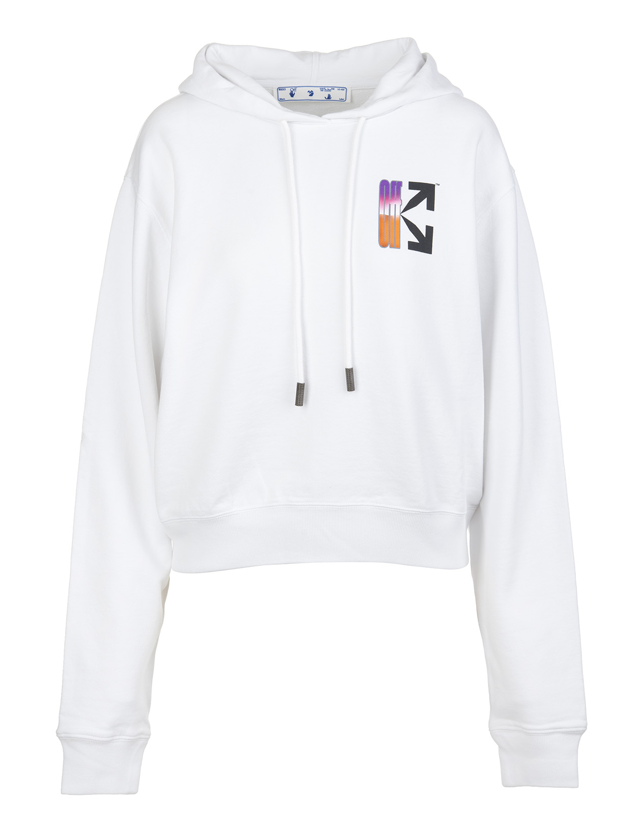 off white gradient hoodie black