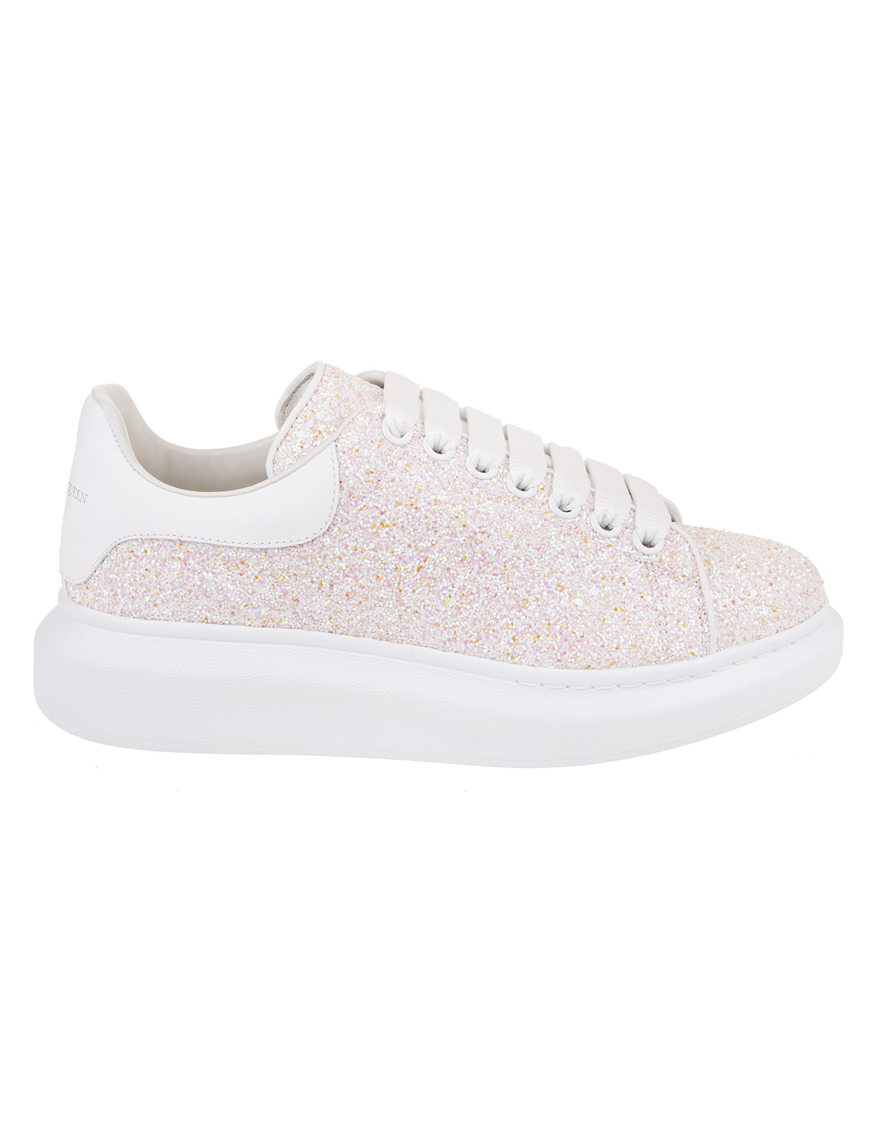 alexander mcqueen rosa glitter