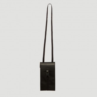 Mini Buckle Cross Body Bag in Black
