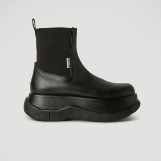 Black Low Platform Boots