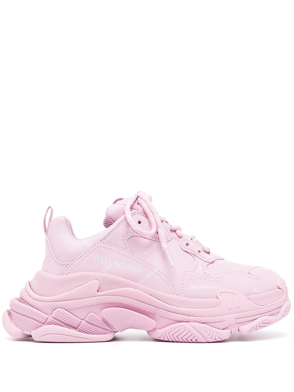 BALENCIAGA Sneakers Triple S Bianche e Rosa Fluo Donna | SHOPenauer